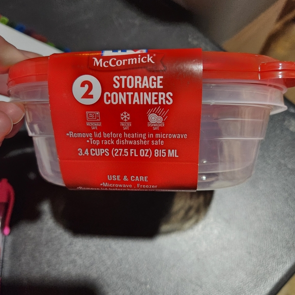 McCormick Red Storage Containers - Picture 2 of 3